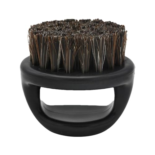 Bartbürste mit Wildschweinborsten, tragbare Bartbürste für Männer mit Griff, Haarstyling für das Gesicht zum Auftragen von Öl und Balsam, geeignet für Zuhause, Reisen und Ba von Xinhuju