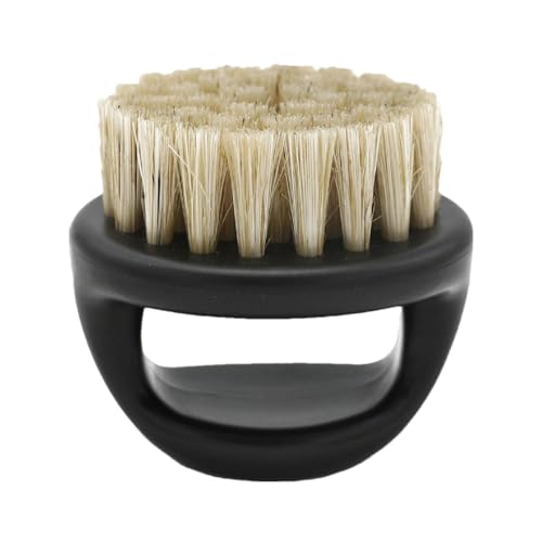 Bartbürste mit Wildschweinborsten - Tragbare Bartbürste für Herren mit Griff - Gesichtshaarstyling zum Auftragen von Öl und Balsam, geeignet für Zuhause, Reisen und im von Xinhuju