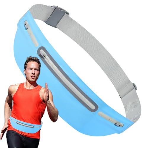 Bauchtasche für Frauen – Gürteltasche Sport Telefon | Multifunktionstasche für Wandern, Camping, Laufen, Gehen mit Hund, blau, Se référer au descriptif, Siehe Beschreibung von Xinhuju
