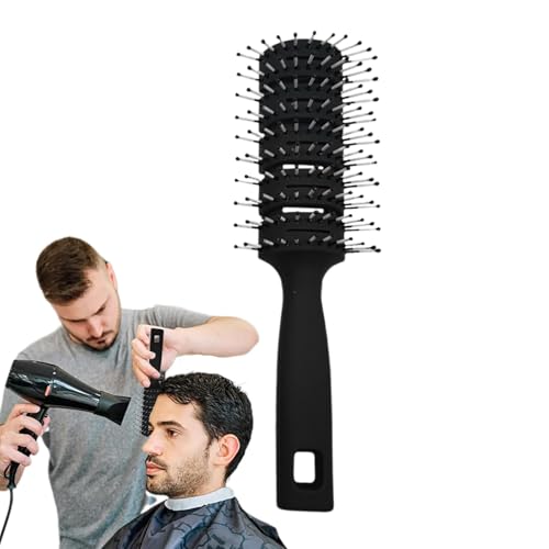 Belüftete Haarbürste, Haarföhnbürste |. Haarkamm antistatisch | Gebogene Haarbürste, gebogene Haarbürste |. Haarkamm antistatisch, Paddel-Entwirrungsbürste, Haarbürste für Männer und Frauen, Massage-H von Xinhuju