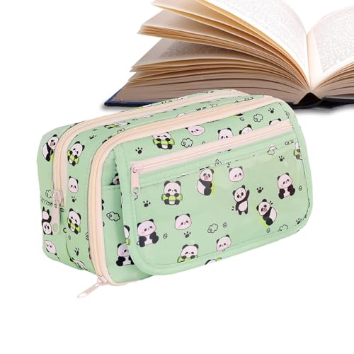 Bleistiftkoffer mit großer Kapazität - Organisator des Tiermuster -Stifts, Multi -Pocket -Briefpapierbeutel | Reißverschluss Bleistiftlager, große Schreibwaren Make -up -Inhaber für die Schule College von Xinhuju