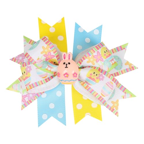 Bughaarklammern Frauen, Bughaarklammern - Mädchen Haarbögen Clip Accessoires | Ribbon süßer Hasenpunkt Barrettes, Mode Haarnadel für Babykinder von Xinhuju