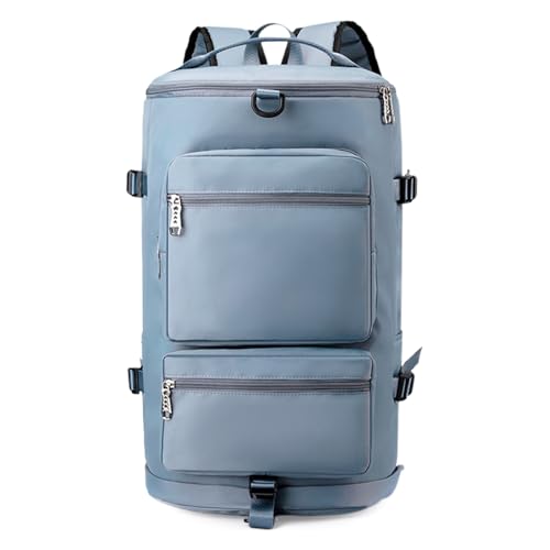 Duffel Gym Bag - Sportlicher Reise-Trainingstasche mit Trockentrennung und Schuhfach | Leichte wasserdichte Fitness-Tasche für Männer und Frauen, geräumiges Multi-Design, blau, Se référer au von Xinhuju
