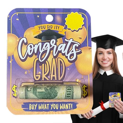 Graduationskartenhalter, Abschlusskartenhalter – Graduation Geld Geldbörse aus Acryl | Grad Money Clip, Graduation Money Wallet, Graduation Money Clip für Grad, Cam, Tippen B, Se référer au von Xinhuju