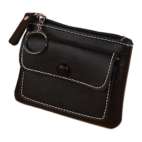Kartenbrieftaschen für Frauen - PU kleine Brieftasche, Reißverschlussmünzen Geldbörse | Compact Slim Design mit Front -Taschen -Funktion, stilvoller Geldhalter Mädchen Damen Reise täglich Einkaufsbetr von Xinhuju