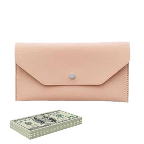 Lange Geldbörse für Männer | Multifunktionale Geldbörse aus Slim Pu Slim Leder, beeindrucken Sie Ihre Lieben mit diesem raffinierten und signierten E-Notant für Männer, Pink, Se référer au descriptif von Xinhuju