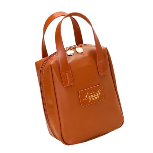 Make-up-Tasche - Kleine Leder-Make-up-Tasche, Leder-Kulturbeutel | Reise-Make-up-Kosmetiktasche, Kulturbeutel mit Trennwand und Griff. Reise-Toilettenartikel-Organizer für Damen, tragbare Tasche für Make-up-Tasche - Kleine Leder-Make-up-Tasche, Leder-Kulturbeutel | Reise-Make-up-Kosmetiktasche, Kulturbeutel mit Trennwand und Griff. Reise-Toilettenartikel-Organizer für Damen, tragbare Tasche für von Xinhuju