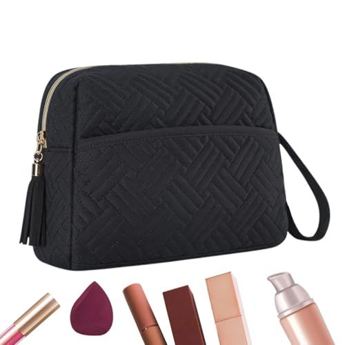 Make-up-Tasche mit großem Fassungsvermögen, Make-up-Tasche mit Riemen, Make-up-Organizer-Etui für Damen, Kompakter wasserfester Make-up-Pinsel-Organizer für Lippenstift, Foundation von Xinhuju