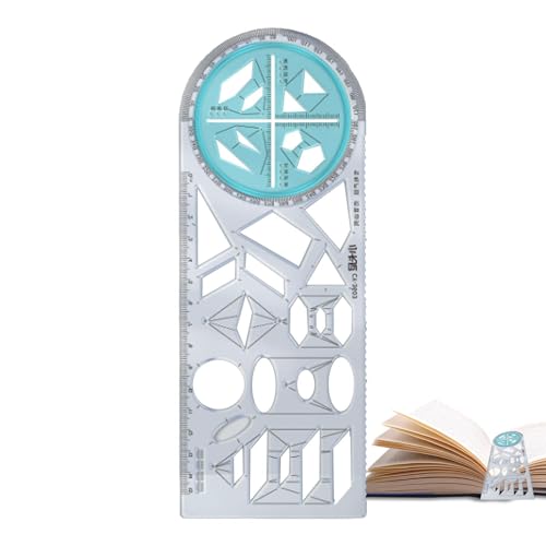 Multifunktionaler Herrscher, kreativer Mathematik -Lernunterstützung Geometrisches Zeichnung D Lineal, sehr nützlich für die Arbeit und das Studium, um schnelle und genaue Messungen zu gewährleisten. von Xinhuju