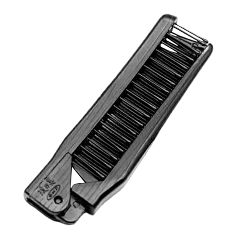 Tragbarer Haarkamm – praktische Fellpflegebürste, faltbare Reisebürste und Kamm, multifunktionaler faltbarer Taschenkamm, kompakte Taschenbürste für Schnurrbart, Haare und Bartkamm für Männer, Frauen, von Xinhuju