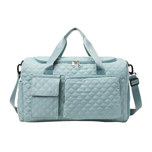 Turnbeutel mit Schuhfach | Tragetasche für Damen mit verbreitertem Schultergurt - Gepäckzubehör, große Kapazität Duffels mit Nass- und Trockentrennung für Handtücher, Kleidung, seeblau, Refer to von Xinhuju