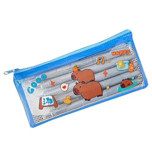 Xinhuju Capybara Bleistifttasche - Zauber DASS Kompakte und tragbare Stifte Fall, süßer Schreiberei Organisator für Schule, Büro und Schüler von Xinhuju