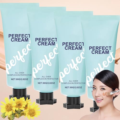Supreme Cream Body Perfector, Hydrating Full Coverage Concealer, Waterproof Transfer-Resistant Skin Tint,Evens Skin Toneand Light Foundation (4 Stück, 80G) von Xiniear