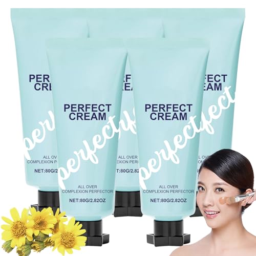 Supreme Cream Body Perfector, Hydrating Full Coverage Concealer, Waterproof Transfer-Resistant Skin Tint,Evens Skin Toneand Light Foundation (5 Stück, 80G) von Xiniear
