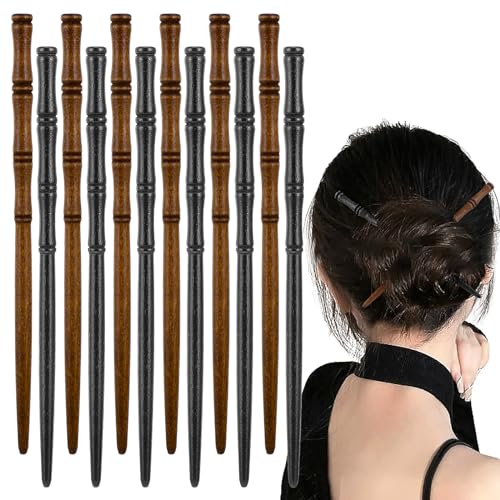 12 Stücke Haarnadeln Natürliche Retro Holz Haarstäbchen Chinesische Haarnadel Haarnadeln Mit Griff Holz Hairpin Bambus Form Haarklammer Handgefertigte Hairpin Haarspangen Für Damen Für Diy Haar 12 Stücke Haarnadeln Natürliche Retro Holz Haarstäbchen Chinesische Haarnadel Haarnadeln Mit Griff Holz Hairpin Bambus Form Haarklammer Handgefertigte Hairpin Haarspangen Für Damen Für Diy Haar von Xinjoduz