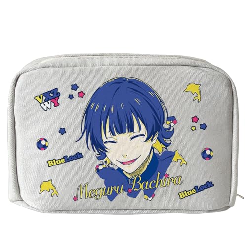 Xinnice Anime Big Capacity Pencil Case Isagi Yoichi Pen Case Seishiro Nagi Back to School Bachira Meguru Stationery Bag with Compartments von Xinnice