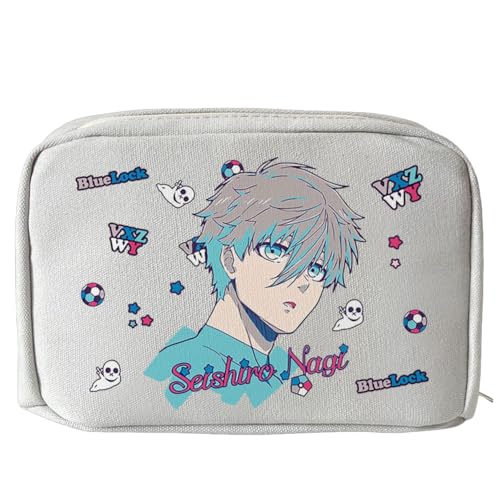 Xinnice Anime Big Capacity Pencil Case Isagi Yoichi Pen Case Seishiro Nagi Back to School Bachira Meguru Stationery Bag with Compartments Xinnice Anime Big Capacity Pencil Case Isagi Yoichi Pen Case Seishiro Nagi Back to School Bachira Meguru Stationery Bag with Compartments von Xinnice