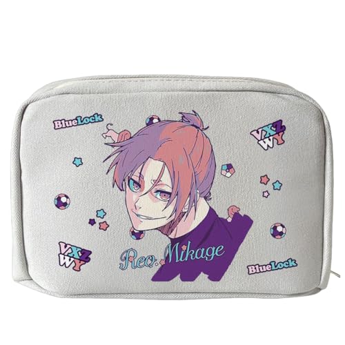 Xinnice Anime Big Capacity Pencil Case Isagi Yoichi Pen Case Seishiro Nagi Back to School Bachira Meguru Stationery Bag with Compartments Xinnice Anime Big Capacity Pencil Case Isagi Yoichi Pen Case Seishiro Nagi Back to School Bachira Meguru Stationery Bag with Compartments von Xinnice