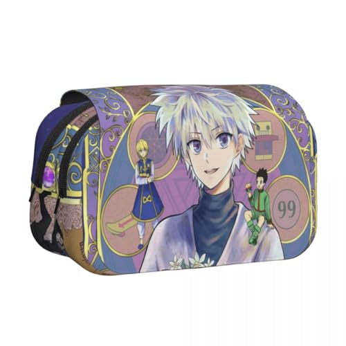 Xinnice Anime Federmäppchen Killua zaoldyeck Pencil Case GON Freecss Merch Federmappe Mädchen Anime Mäppchen Junge von Xinnice