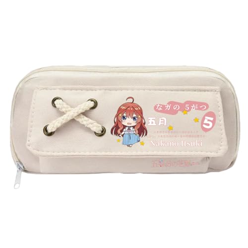 Xinnice Anime Federmäppchen Nakano Ichika Figur Pen Case Nakano Nino Merch Back to School Anime Pencil Case Federmappe Jungen von Xinnice