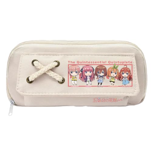 Xinnice Anime Federmäppchen Nakano Ichika Figur Pen Case Nakano Nino Merch Back to School Anime Pencil Case Federmappe Jungen von Xinnice