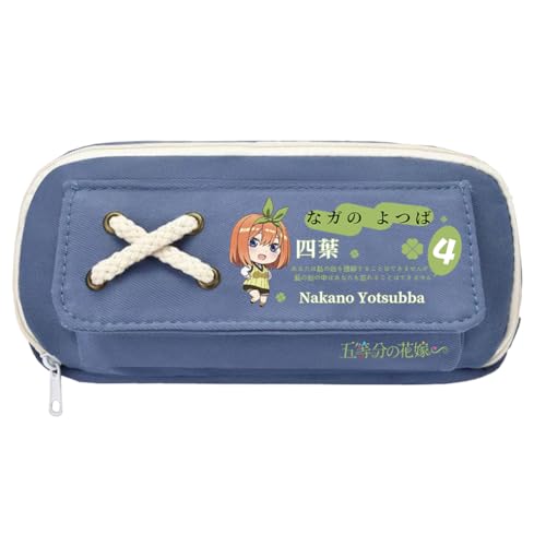 Xinnice Anime Federmäppchen Nakano Ichika Figur Pen Case Nakano Nino Merch Back to School Anime Pencil Case Federmappe Jungen von Xinnice