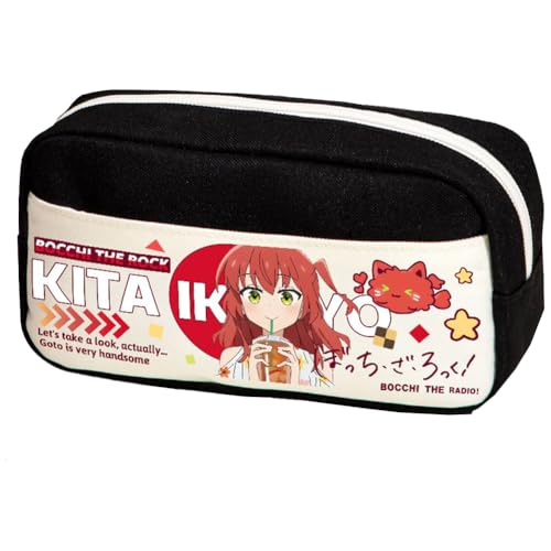 Xinnice Anime Goto Hitori Merch Federmäppchen Kita Ikuyo Figur Back to School Anime Pencil Case Federmappe Jungen von Xinnice