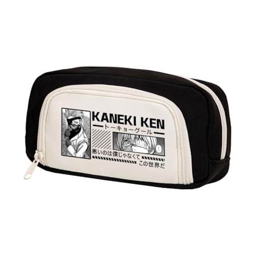Xinnice Anime Kaneki Ken Federmäppchen Kirishima Toka Pencil Case Kaneki Ken Merch Federmappe Mädchen Anime Mäppchen Junge von Xinnice