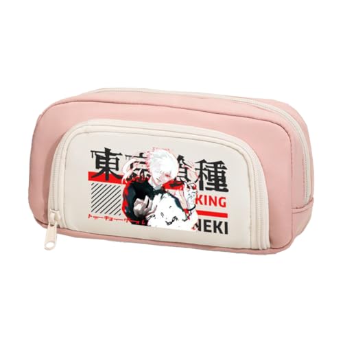 Xinnice Anime Kaneki Ken Federmäppchen Kirishima Toka Pencil Case Kaneki Ken Merch Federmappe Mädchen Anime Mäppchen Junge von Xinnice