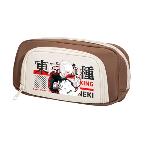 Xinnice Anime Kaneki Ken Federmäppchen Kirishima Toka Pencil Case Kaneki Ken Merch Federmappe Mädchen Anime Mäppchen Junge von Xinnice
