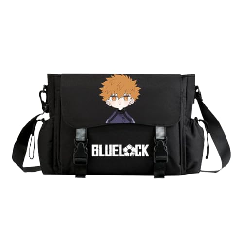 Xinnice Anime umhängetasche Rin Itoshi Tasche Canvas Crossbody Tasche Isagi Yoichi Handtasche Schultasche Unsex Causal Reisetasche von Xinnice