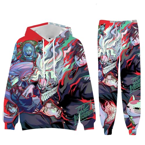 Xinnice Dandadan Anime Hoodie Hosen für Kinder Ayase Momo/Okarun/Turbo Granny Sweatshirt mit Kapuze Manga 3D bedruckter Hoodie Jogger von Xinnice