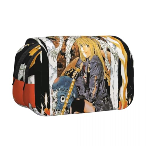 Xinnice Light Yagami Federmäppchen Misa Amane Merch Anime Pencil Case Federmappe Mädchen Anime Mäppchen Junge Federmäppchen Groß von Xinnice