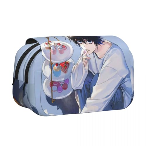 Xinnice Light Yagami Federmäppchen Misa Amane Merch Anime Pencil Case Federmappe Mädchen Anime Mäppchen Junge Federmäppchen Groß von Xinnice