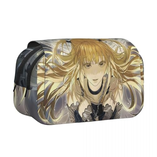 Xinnice Light Yagami Federmäppchen Misa Amane Merch Anime Pencil Case Federmappe Mädchen Anime Mäppchen Junge Federmäppchen Groß von Xinnice