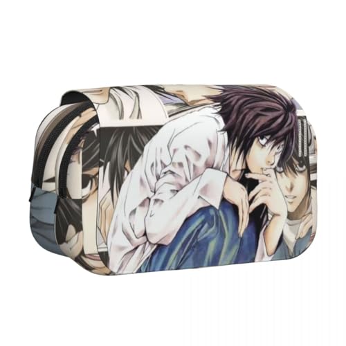 Xinnice Light Yagami Federmäppchen Misa Amane Merch Anime Pencil Case Federmappe Mädchen Anime Mäppchen Junge Federmäppchen Groß von Xinnice
