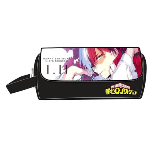 Xinnice MHA Anime Big Capacity Pencil Case Midoriya Izuku Pen Case Bakugou Katsuki Stationery Bag with Compartments Back to School Xinnice MHA Anime Big Capacity Pencil Case Midoriya Izuku Pen Case Bakugou Katsuki Stationery Bag with Compartments Back to School von Xinnice