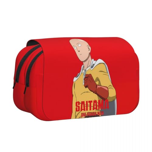 Xinnice Saitama Federmäppchen Genos Anime Pencil Case Saitama Merch Federmappe Mädchen Anime Mäppchen Junge von Xinnice