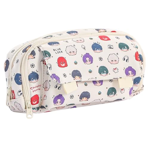 Xinnice Seishiro Nagi/Bachira Meguru Federmäppchen Groß Anime Pencil Case Nagi Merch Federmappe Mädchen Anime Mäppchen Junge von Xinnice