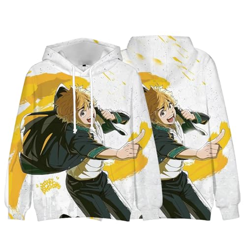 Xinnice Wind Breaker Kapuzenpullover mit Taschen | SUO Hayato Kaji Ren Anime Hoodie | Unisex Fashion Sweatshirt | Größe: XXS - 4XL von Xinnice