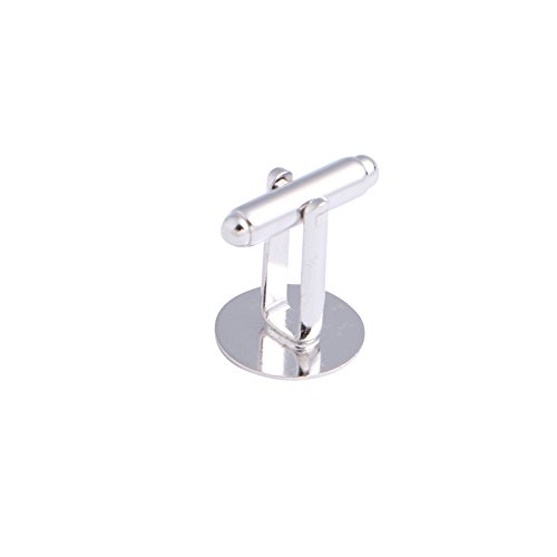 Xinsheinelry 10 PCs Silberton Manschettenknöpfe Manschettenknüpfung Backs Blanks Schmuck 0 71 X 0 55 von Xinsheinelry