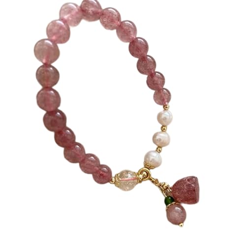 Xinsheinelry Elegantes Farbenfrohes Kristall Naturstein Elastisches Armband Für Frauen Schmuck Tägliche Verschleiß Armband Accessoires von Xinsheinelry