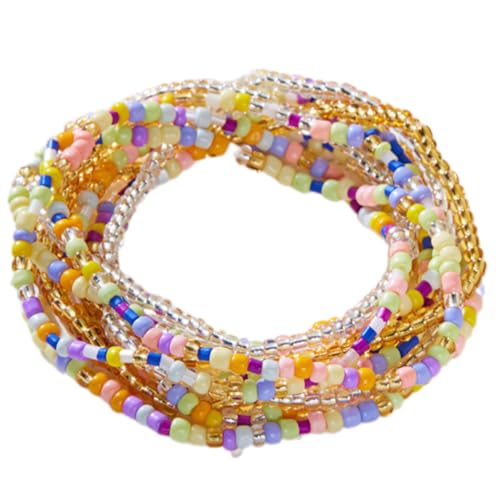 Xinsheinelry Mode Schicht Perlen Armband Praktisch Für Frauen Tragbarer Verstellbarer Schmuck Täglich Oder Formelles Verschleiß Handgefertigtes Geflochtenes Armband von Xinsheinelry