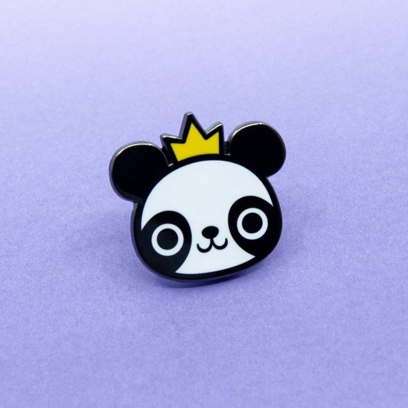 König Panda Emaille Pin König Panda Emaille Pin von XintuStore