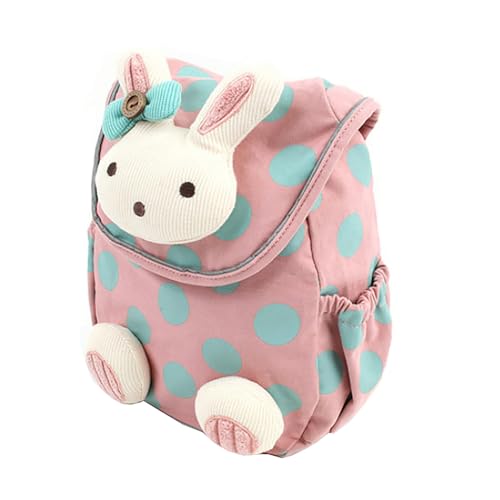 Xinyanmy Süße Kaninchen Babyrucksack Kinderrucksack für Baby Mädchen Kleinkinder 1-3 Jahre im Kindergarten (Rosa) von Xinyanmy