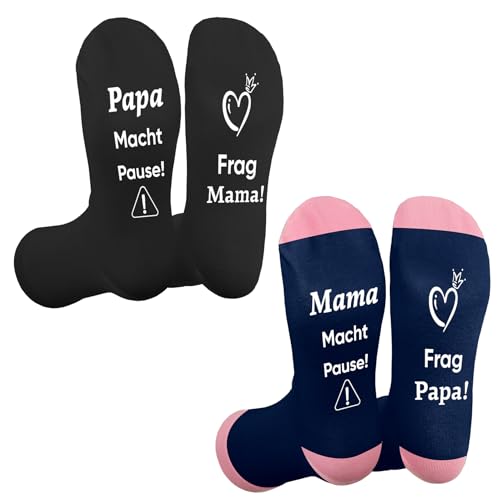 Xioabre Vatertagsgeschenk Für Papa Und Mama Socken Geschenke Für Eltern Geschenk Papa Geburtstagsgeschenk Für Mama Vater Geschenk Mutter Geschenke Weihnachtsgeschenke Für Eltern von Xioabre