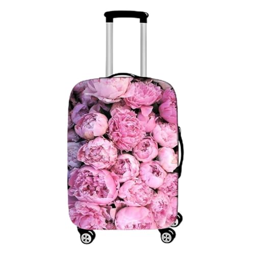 Koffer Schutzhülle Buntes Rose Muster Teenager Mädchen Romantisch Kofferhülle Elastisch Waschbar Ehepaar Reise Kofferschutzhülle Gepäck Cover Koffer Abdeckung Schutzhülle (Stil 9,L(26-28inch)) von Xisnuient