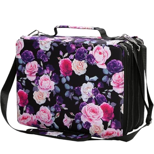 Marker-Etui für 224 Fächer, ausziehbarer Lippenstift-Organizer mit Tragegriff und Schultergurt für trocken abwischbare Farbmarker, mehrfarbig, Refer to description, Uni Marker-Etui für 224 Fächer, ausziehbarer Lippenstift-Organizer mit Tragegriff und Schultergurt für trocken abwischbare Farbmarker, mehrfarbig, Refer to description, Uni von Xistuoz