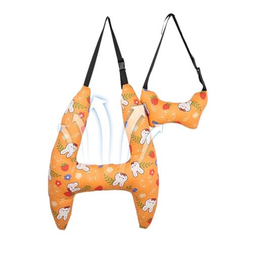 Xistuoz Reise-Nackenkissen | 2-teiliges Reisekissen | niedliches bedrucktes Reise-Lendenwirbelkissen, Nackenkissen zum Schlafen auf Reisen, lange Reisen von Xistuoz