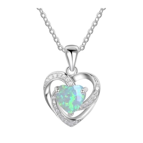 Xisulay Personalisierte Halskette vielseitiger Faux Crystal Heart Infinity Halskette mit funkelnem Strass Anhänger romantischer Schmuck zum Geburtstag des Valentinstags Geburtstag täglich Kleidung von Xisulay